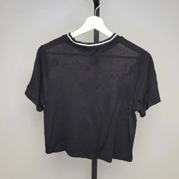 Luxe Sheer Front Roses  Tee - Picture 4 of 4